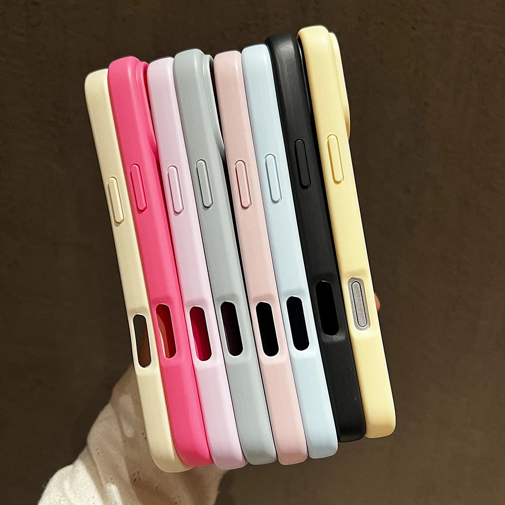 Candy Color Silicone Shockproof Phone Case for iPhone 17 / 17 Pro / 17 Pro Max / 17 Air