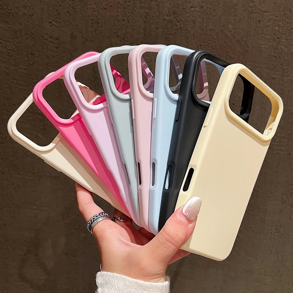 Candy Color Silicone Shockproof Phone Case for iPhone 17 / 17 Pro / 17 Pro Max / 17 Air